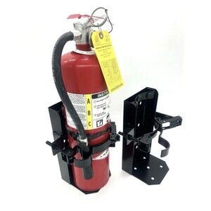 10LB Fire Extinguisher Bracket - Black - Heavy Duty Amerex OEM 809 - 5" (Single)